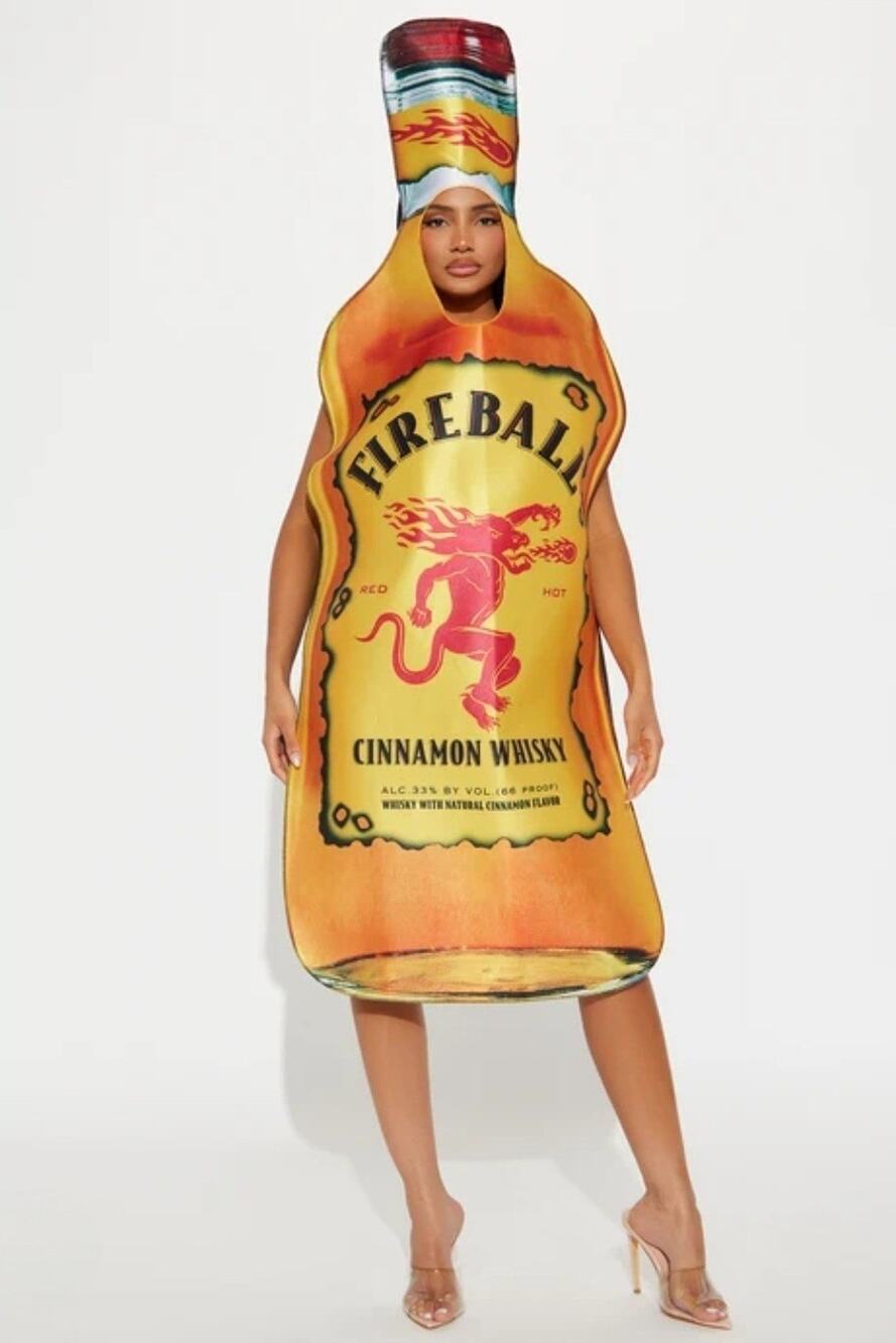 Adult Fireball Bottle Halloween Costume Cosplay Party One-size Rasta Imposta